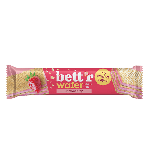 BIO Wafer with Cashew Strawberry Cream, No Added Sugar