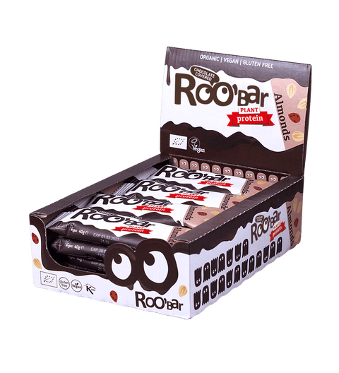 BIO Almond Protein Bar Covered With Chocolate