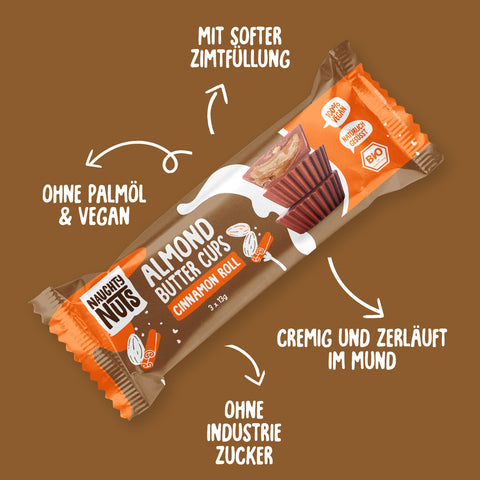 Bio Almondbutter Cups Cinnamon Roll