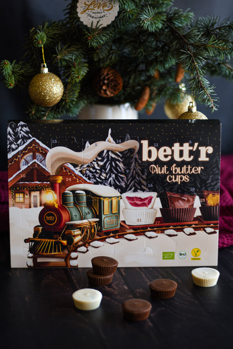 Bio Bett'r Weihnachts-Adventskalender mit Nutbutter Cups