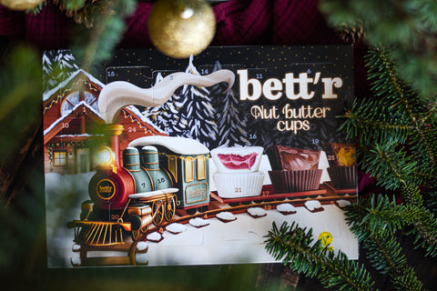 Bio Bett'r Weihnachts-Adventskalender mit Nutbutter Cups