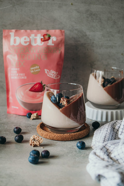 Bio Erdbeer Pudding Mix