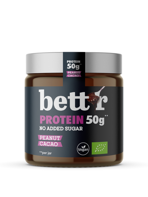 BIO Protein Spread cu arahide și cacao, fără zahăr adăugat