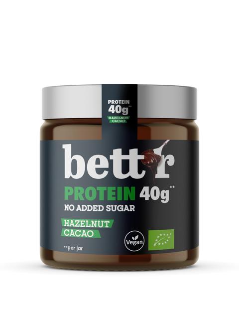 BIO Protein Spread cu alune și cacao, fără zahăr adăugat
