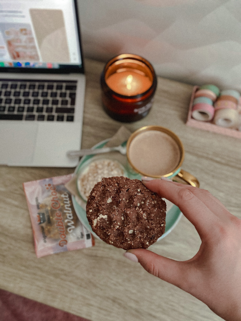 BIO Biscuit dublă cu ciocolată și nucă
