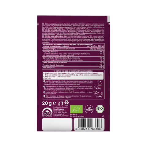 BIO Puree de cartofi amestec pliculeț