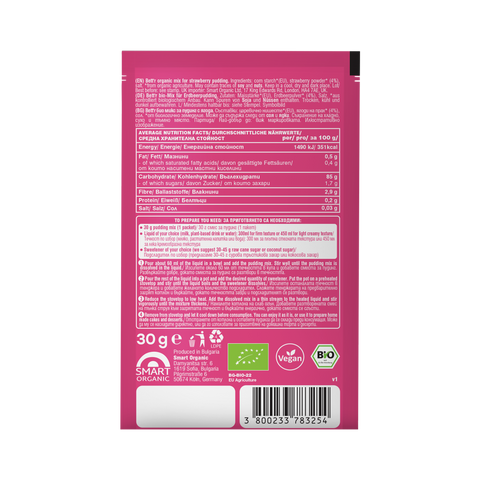 Bio Mix pentru pliculeț de budincă de căpșuni