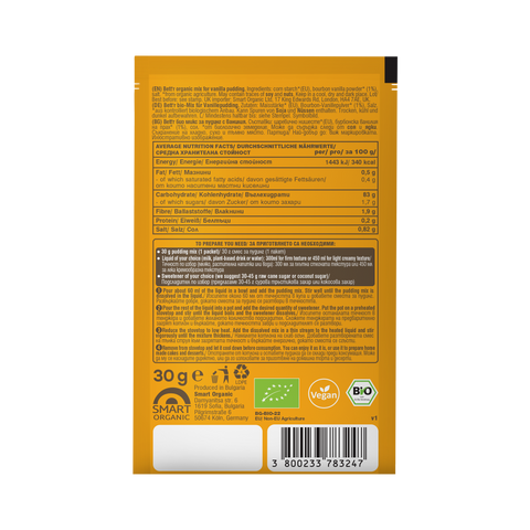 Bio Mix pentru pliculeț de budincă de vanilie