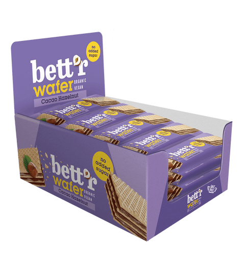 BIO Wafer with Hazelnut Cacao Cream, No Added Sugar