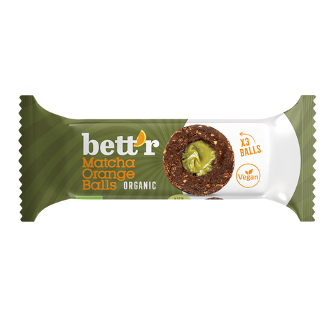 NEW Bio Fruit balls with Matcha and Orange, Bett'r
