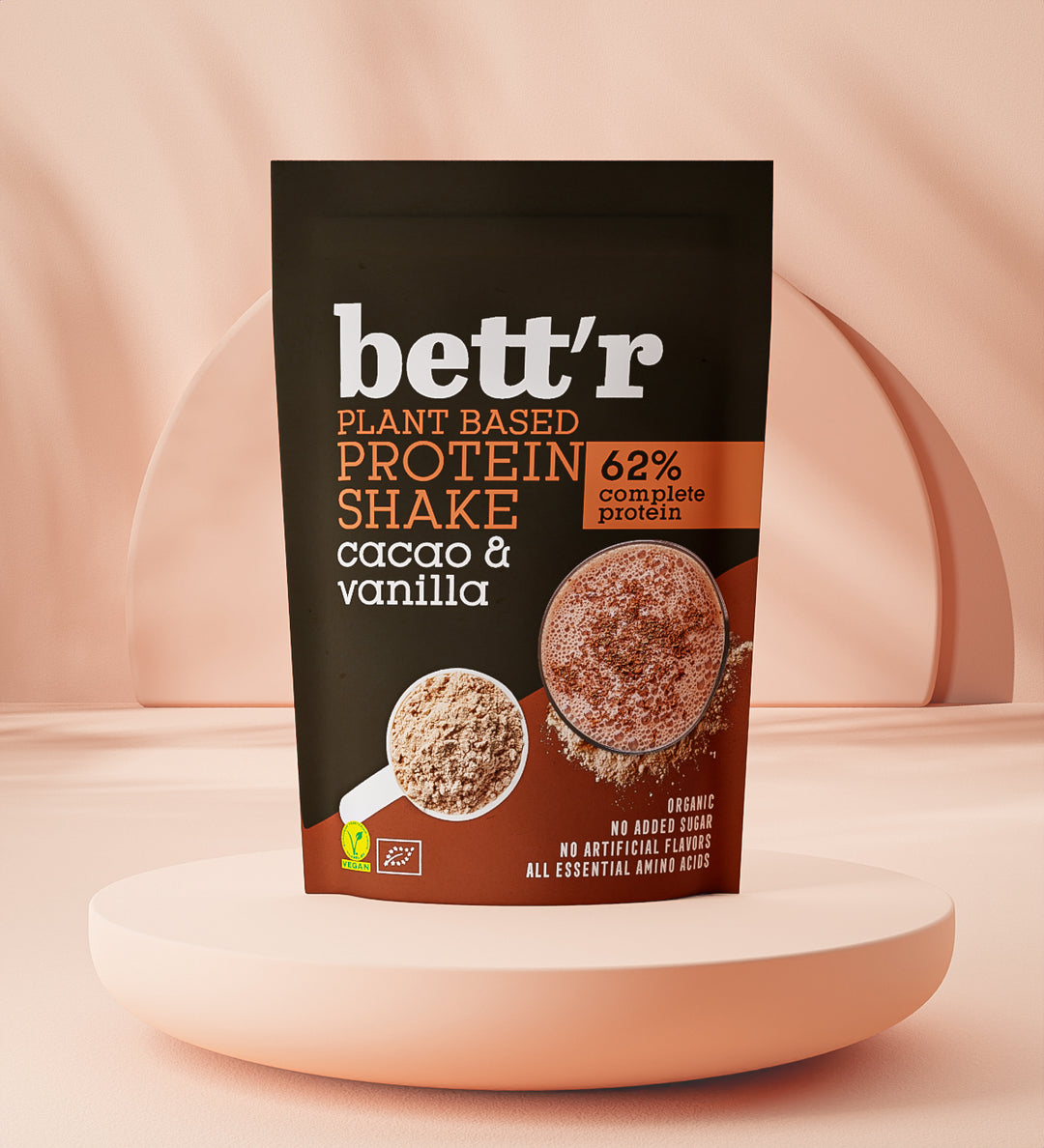 BIO Protein Shake Cacao and Vanilla, (500g) – bettrfood