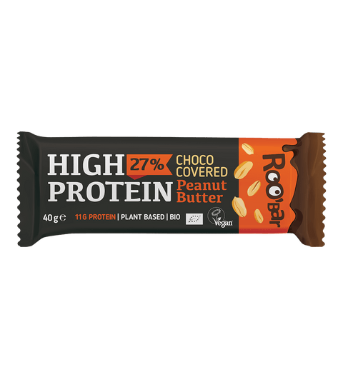 BIO High Protein Chocolate Covered Bar with Peanuts