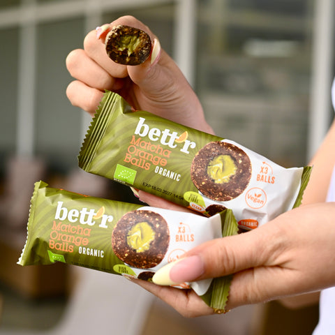 NEW Bio Fruit balls with Matcha and Orange, Bett'r