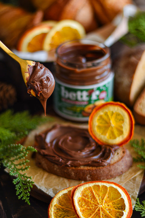 Bio Christmas Hazelnut cacao spread with orange, no added sugar