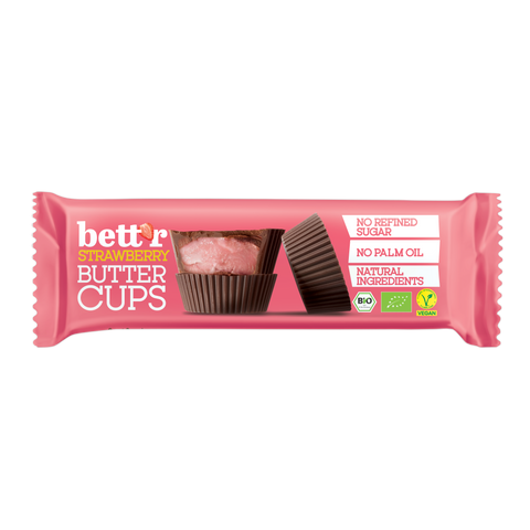 Bio Mix Box Bett'r Nut butter cups with Pistachio and Strawberry