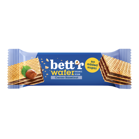 BIO Wafer with Hazelnut Cacao Cream, No Added Sugar
