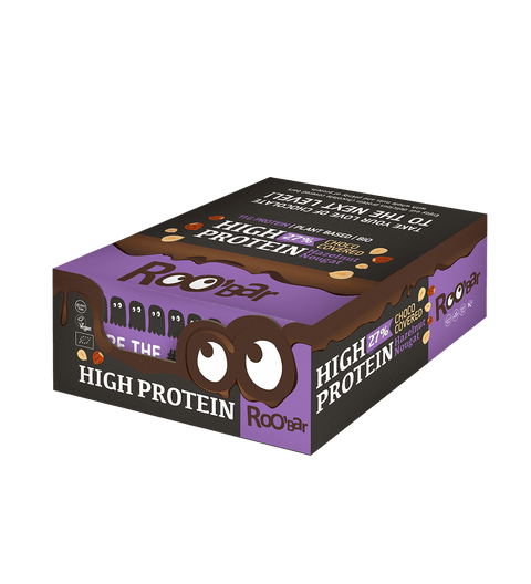 BIO High Protein Chocolate Covered Bar with Hazelnut Nougat