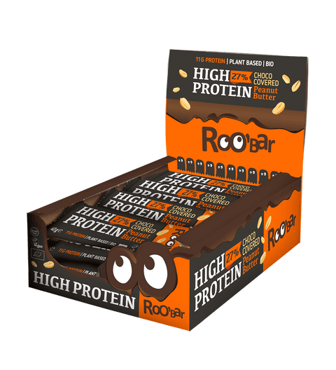 BIO High Protein Chocolate Covered Bar with Peanuts