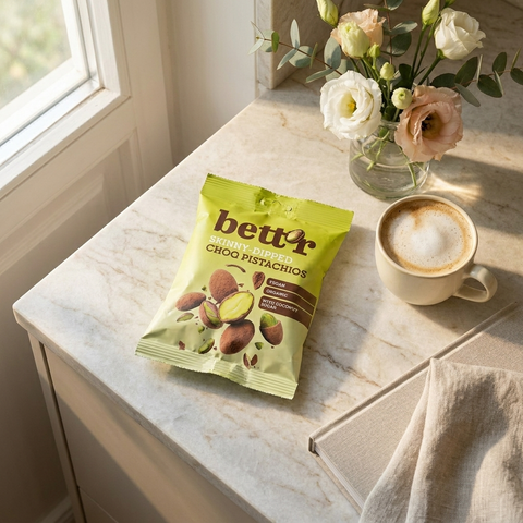 Bio Chocolate Pistachio Skinny dipped, Bett'r