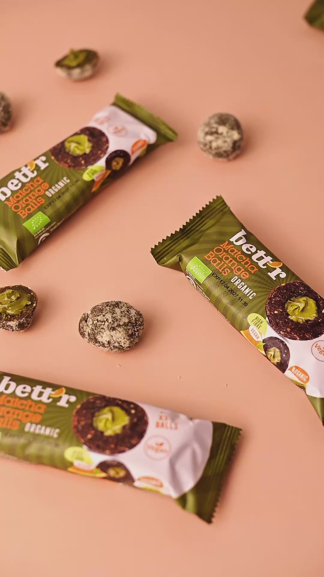NEW Bio Fruit balls with Matcha and Orange, Bett'r – bettrfood