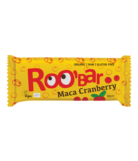 Bio Maca- und Cranberry-Riegel