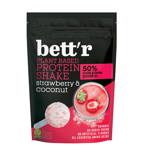 BIO Protein Shake Erdbeere und Kokosnuss