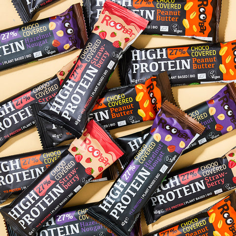 Roobar High-Protein Chocolate Bar Probepaket (15 Riegel)