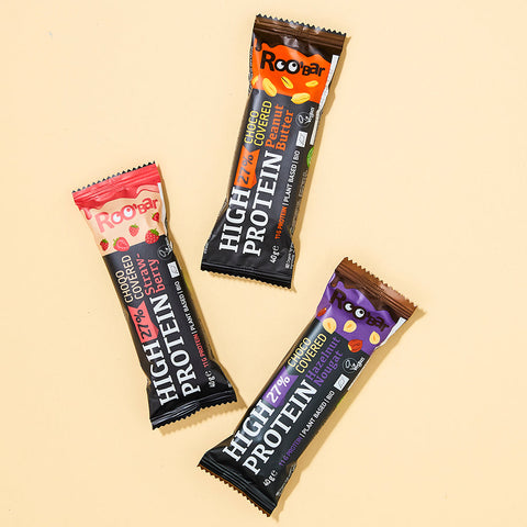 Roobar High-Protein Chocolate Bar Probepaket (15 Riegel)
