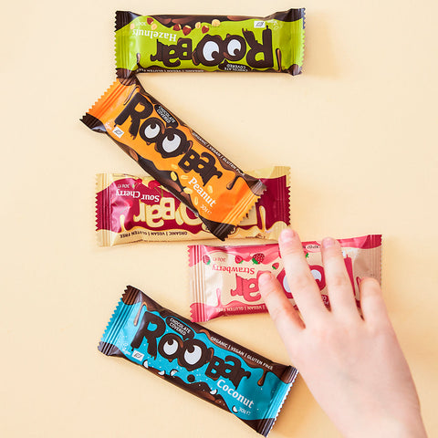 Roobar Schokoladenriegel Probepackung (15 Riegel)