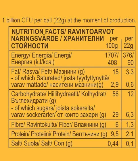 Bio Ashwagandha & Mango Ball mit Live-Kulturen