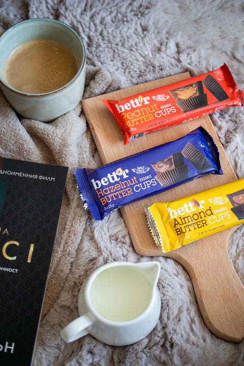 Bio Bett'r Nut Butter Cups Mix Box - Haselnuss, Mandel und Erdnuss