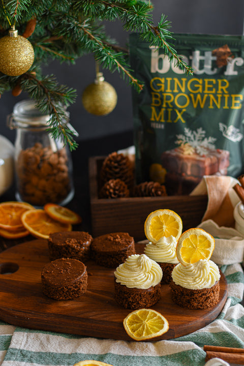 Bio Weihnachts Backmischung für Ginger Brownie