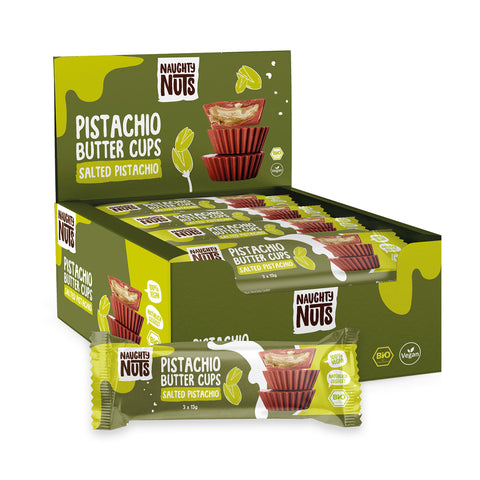 Bio Pistazienbutter Cups Gesalzene Pistazie