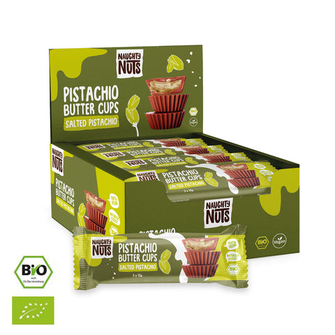 Bio Pistazienbutter Cups Gesalzene Pistazie