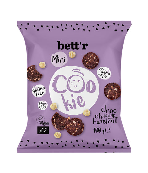 Bio Mini-Kekse Schoko-Chip & Haselnuss