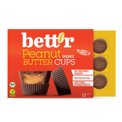 Bio Box Nutbutter Cups mit Erdnusscreme