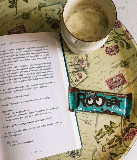 BIO-Riegel mit Kokosnuss mit Schokoladenüberzug