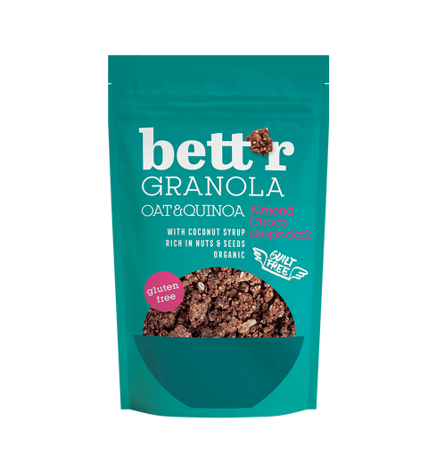 BIO Granola z migdałami i wiórkami czekoladowymi