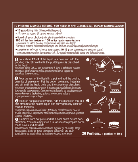 Bio Chocolate Pudding Mix