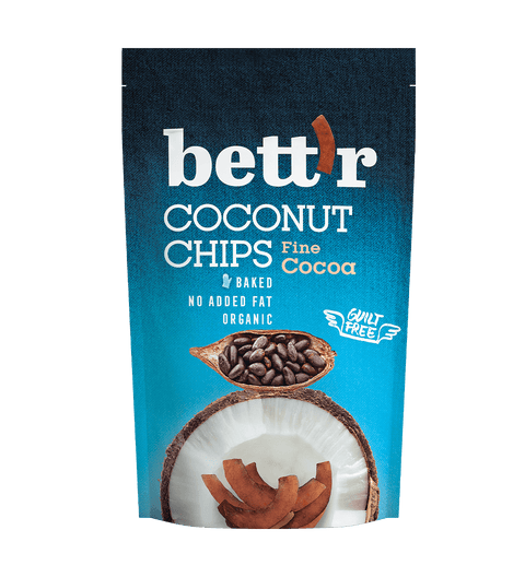 BIO Coconut Chips cacao fină