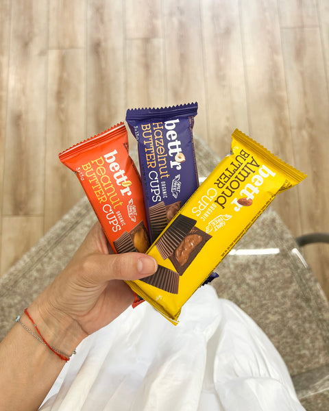 Bio Bett'r Nut Butter Cups Mix Box - alune, migdale și arahide