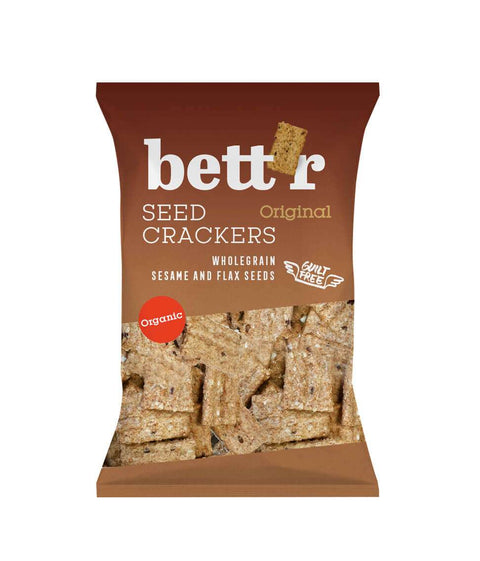 Bio Seed Crackers cu semințe de cereale integrale